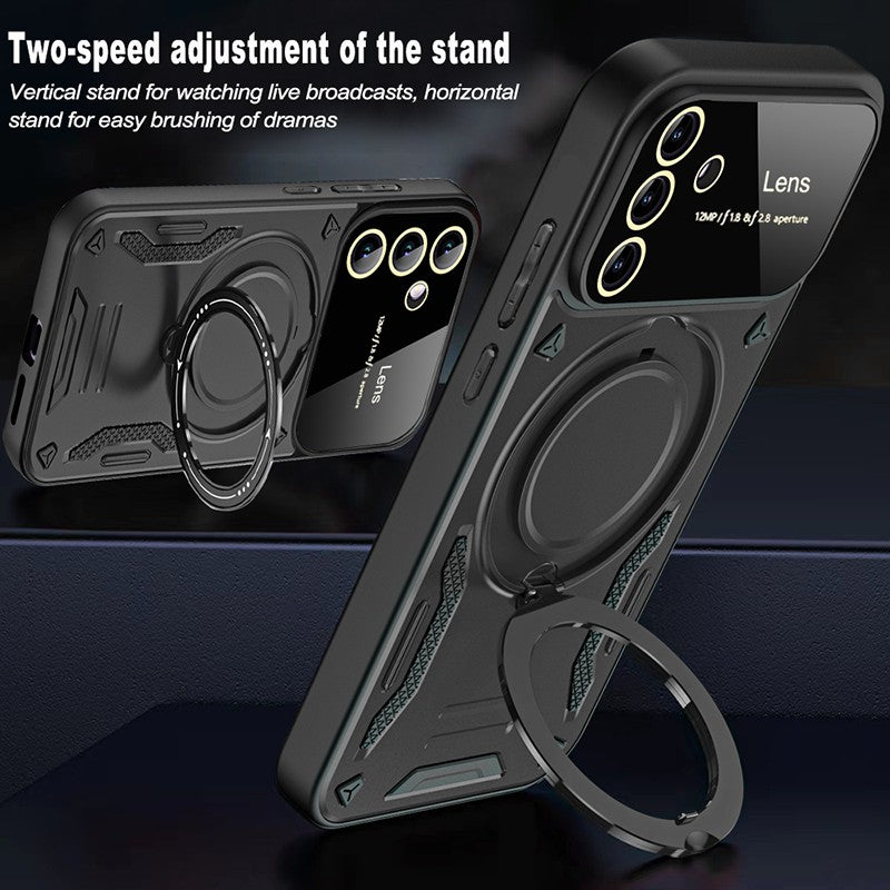 Kickstand Phone Case for Samsung Galaxy A34 5G PC TPU Protective Cover Compatible with MagSafe Kickstand Phone Case for Samsung Galaxy A34 5G PC TPU Protective Cover Compatible with MagSafe